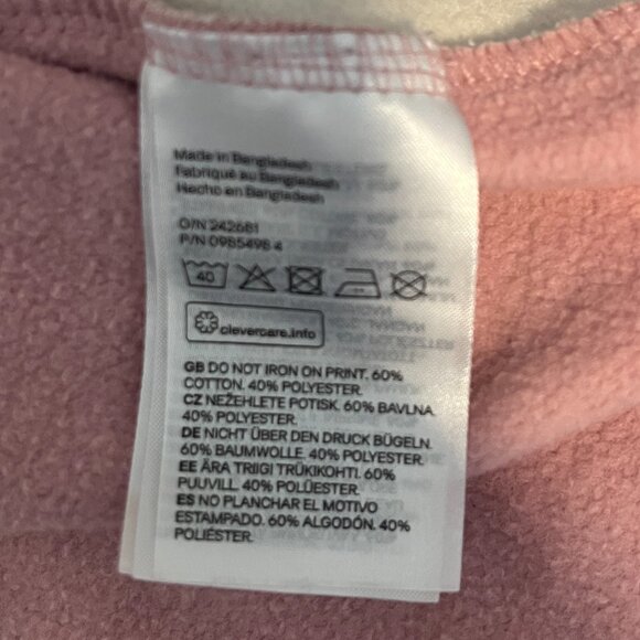 H&M Youth Colorblock Half-Zip Hoodie – Size 14 Pink, Tan, Maroon - Picture 12 of 12